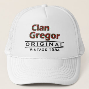 Clan Gregor Vintage Customise Your Birthyear Trucker Hat