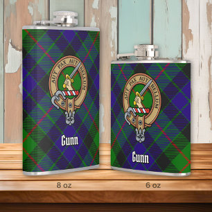 Clan Gunn Crest Flask