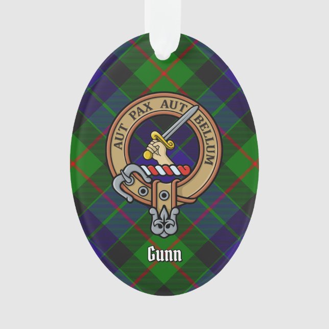 Clan Gunn Crest Ornament (Front)