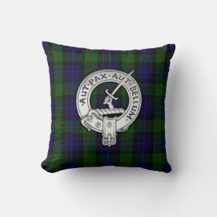 Clan Gunn Crest & Tartan Cushion