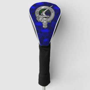 Clan Gunn Crest & Tartan on Thistle Golf Head Cover