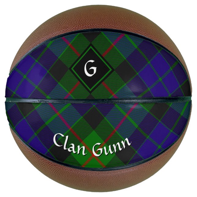 Clan Gunn Tartan Basketball (Front)