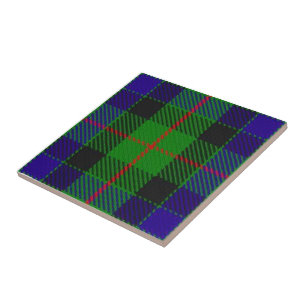 Clan Gunn Tartan Ceramic Tile