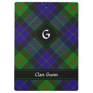 Clan Gunn Tartan Clipboard