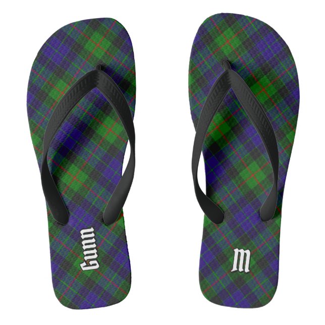 Clan Gunn Tartan Flip Flops (Footbed)