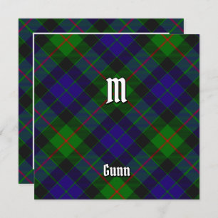 Clan Gunn Tartan Invitation