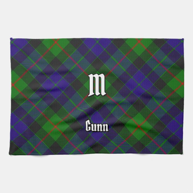 Clan Gunn Tartan Kitchen Towel (Horizontal)