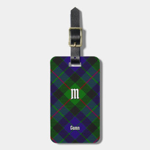 Clan Gunn Tartan Luggage Tag