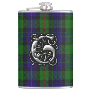 Clan Gunn Tartan Old Scotland Flask