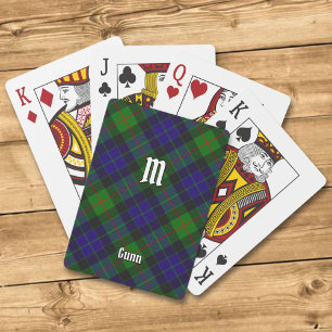 Clan Gunn Tartan Playing Cards