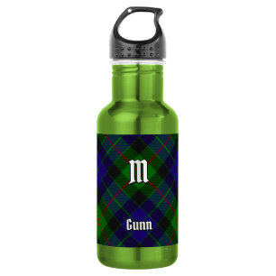 Clan Gunn Tartan Stainless Steel Water Bottle