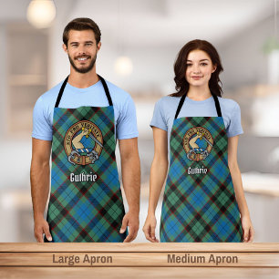 Clan Guthrie Crest over Tartan Apron