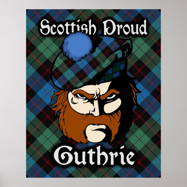 Clan Guthrie Scottish Tartan Poster (Front)
