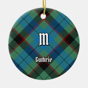 Clan Guthrie Tartan Ceramic Ornament