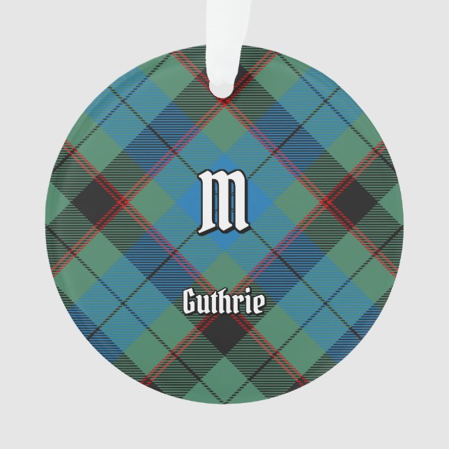 Clan Guthrie Tartan Ornament (Front)