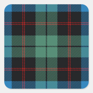 Clan Guthrie Tartan Square Sticker