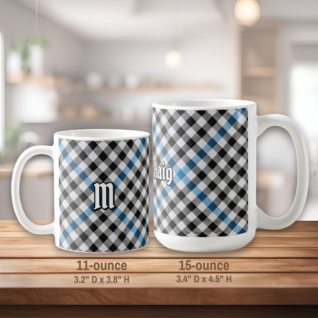 Clan Haig Check Tartan Coffee Mug (Creator Uploaded)