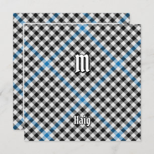 Clan Haig Check Tartan Invitation
