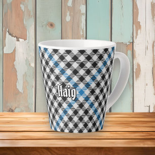 Clan Haig Check Tartan Latte Mug