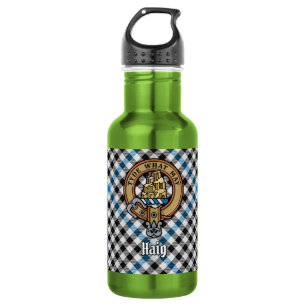 Clan Haig Crest over Check Tartan 532 Ml Water Bottle