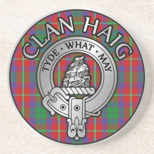 Clan Haig Crest & Tartan Coaster