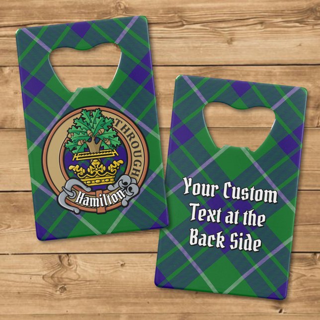 Clan Hamilton Crest over Hunting Tartan (Creator Uploaded)