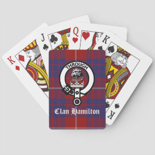 Clan Hamilton Crest & Tartan Playing Cards