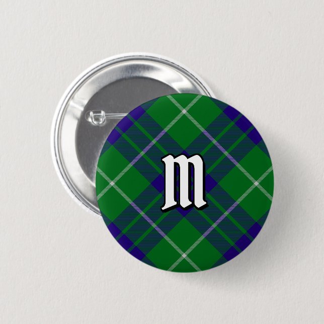 Clan Hamilton Hunting Tartan Button (Front & Back)