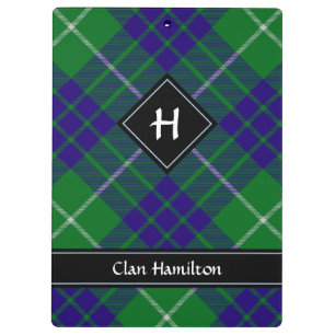 Clan Hamilton Hunting Tartan Clipboard