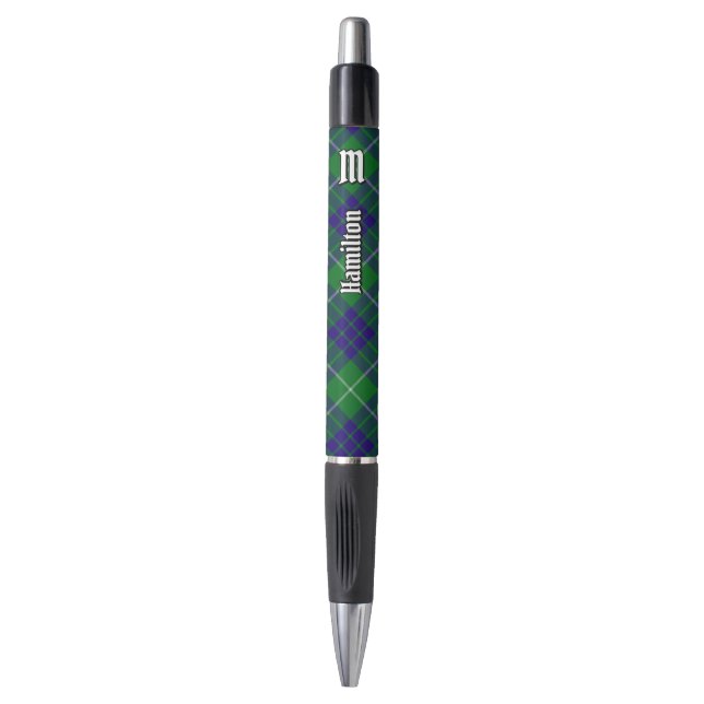 Clan Hamilton Hunting Tartan Pen (Front Vertical)