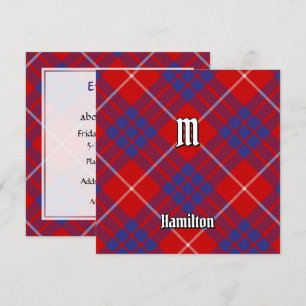 Clan Hamilton Red Tartan Invitation