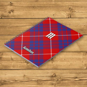 Clan Hamilton Red Tartan Notebook