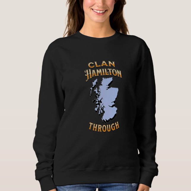 Clan Hamilton Scottish Motto Crest Sweatshirt (Front)