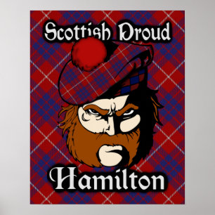 Clan Hamilton Scottish Tartan Poster