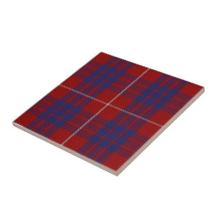 Clan Hamilton Tartan Ceramic Tile