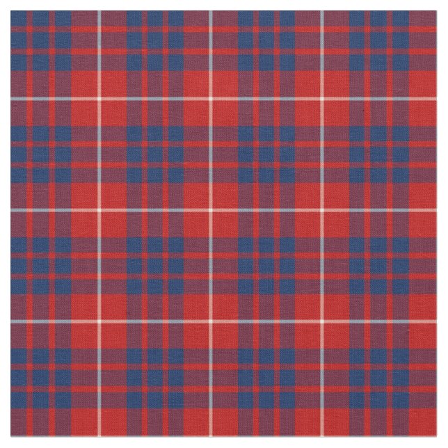 Clan Hamilton Tartan Fabric (Close Up)