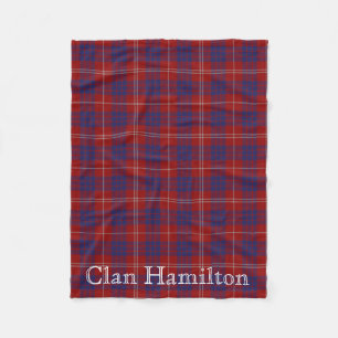 Clan Hamilton Tartan Fleece Blanket