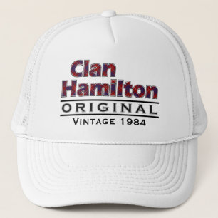 Clan Hamilton Vintage Customise Your Birthyear Trucker Hat