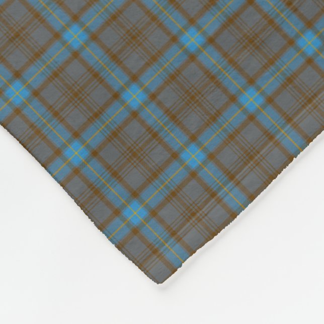 Clan Hannah Tartan Fleece Blanket (Corner)