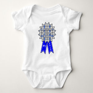 Clan Hannay #1 Award Blue Ribbon Baby Bodysuit
