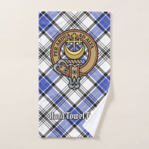 Clan Hannay Crest over Tartan Bath Towel Set