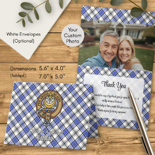 Clan Hannay Crest over Tartan Invitation