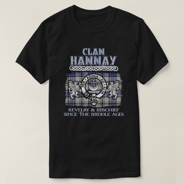 Clan Hannay crest Scottish clans Scottish surname T-Shirt (Design Front)
