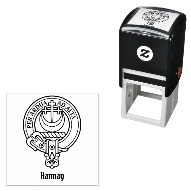 Clan Hannay Crest Self-inking Stamp (In Situ)