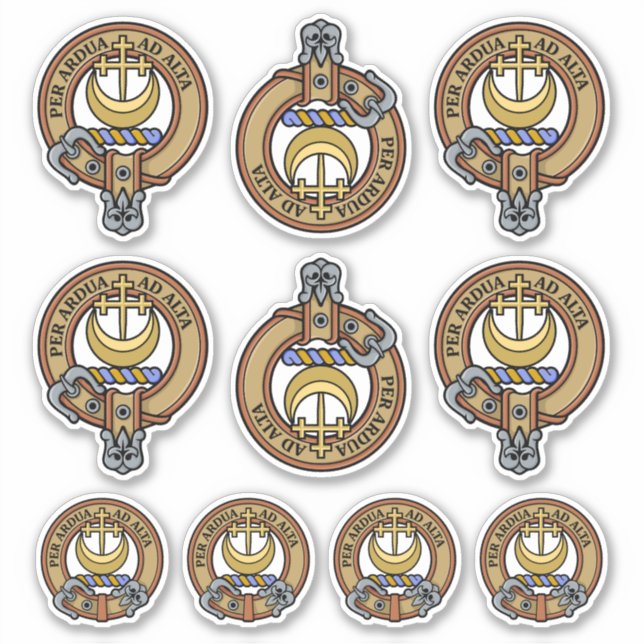 Clan Hannay Crest Sticker Set (Front)