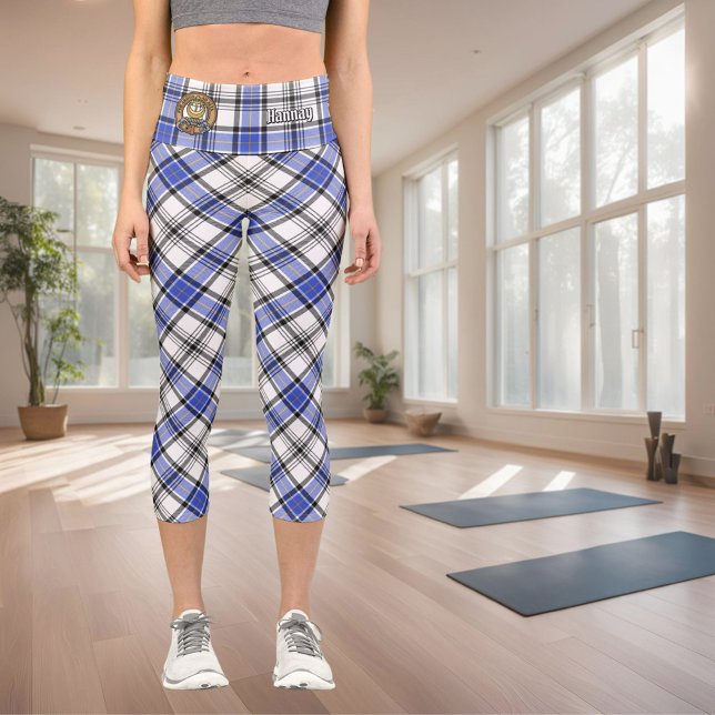 Clan Hannay Tartan Capri Leggings (Creator Uploaded)