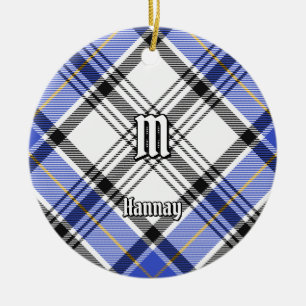 Clan Hannay Tartan Ceramic Ornament