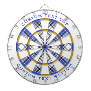Clan Hannay Tartan Dartboard