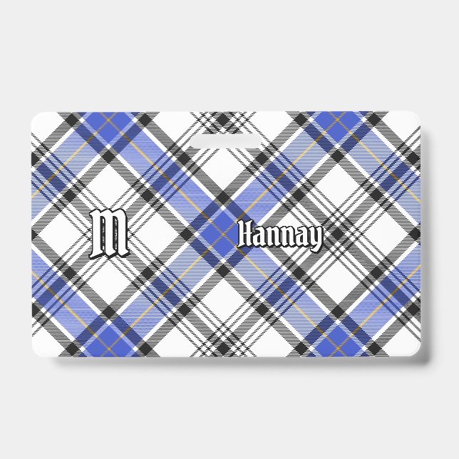 Clan Hannay Tartan ID Badge (Front)