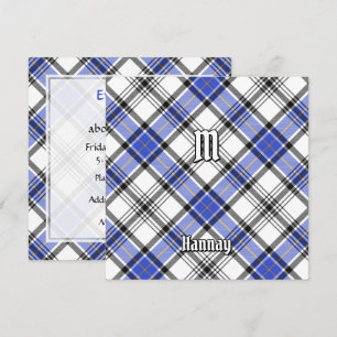 Clan Hannay Tartan Invitation